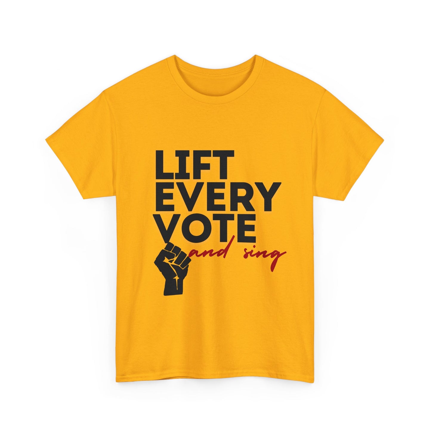 Lift Every Vote and Sing Black History TeeUnisex Heavy Cotton Tee