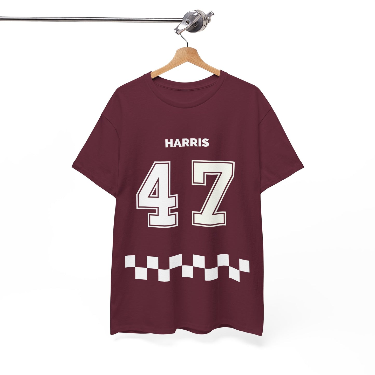 Harris 47 Election Jersey Style Unisex Heavy Cotton Tee