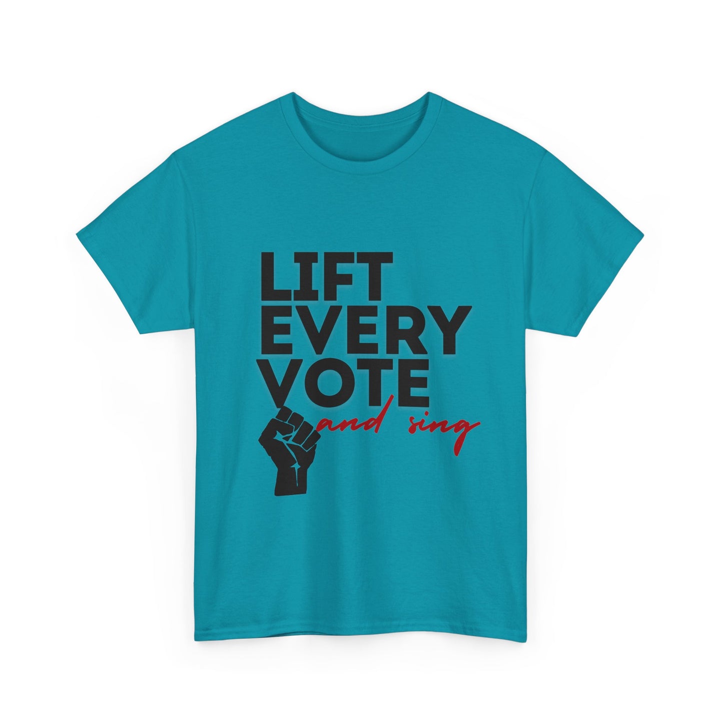 Lift Every Vote and Sing Black History TeeUnisex Heavy Cotton Tee