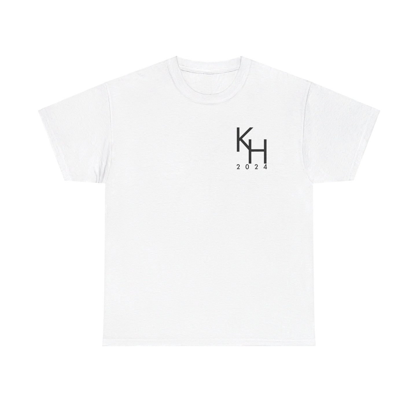 KH Kamala Initial Simple Coconut Tree Double-sided Unisex Heavy Cotton Tee