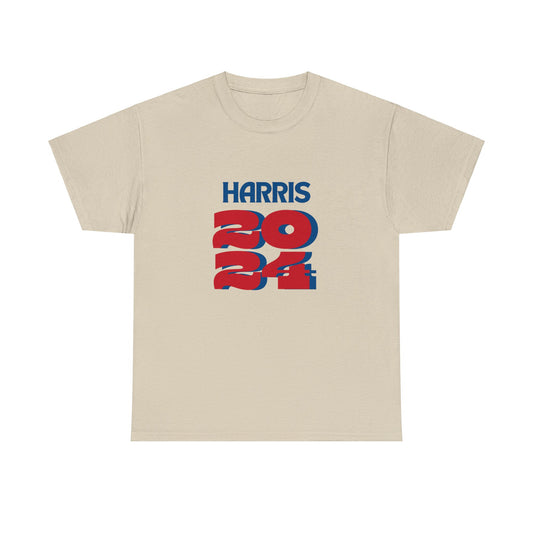 Harris 2024 Election Block Tee Unisex Heavy Cotton Tee