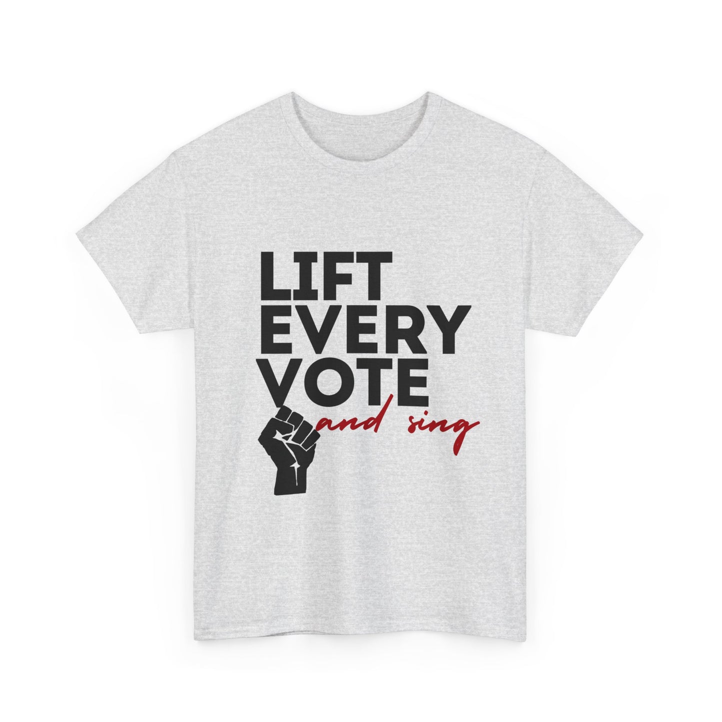 Lift Every Vote and Sing Black History TeeUnisex Heavy Cotton Tee