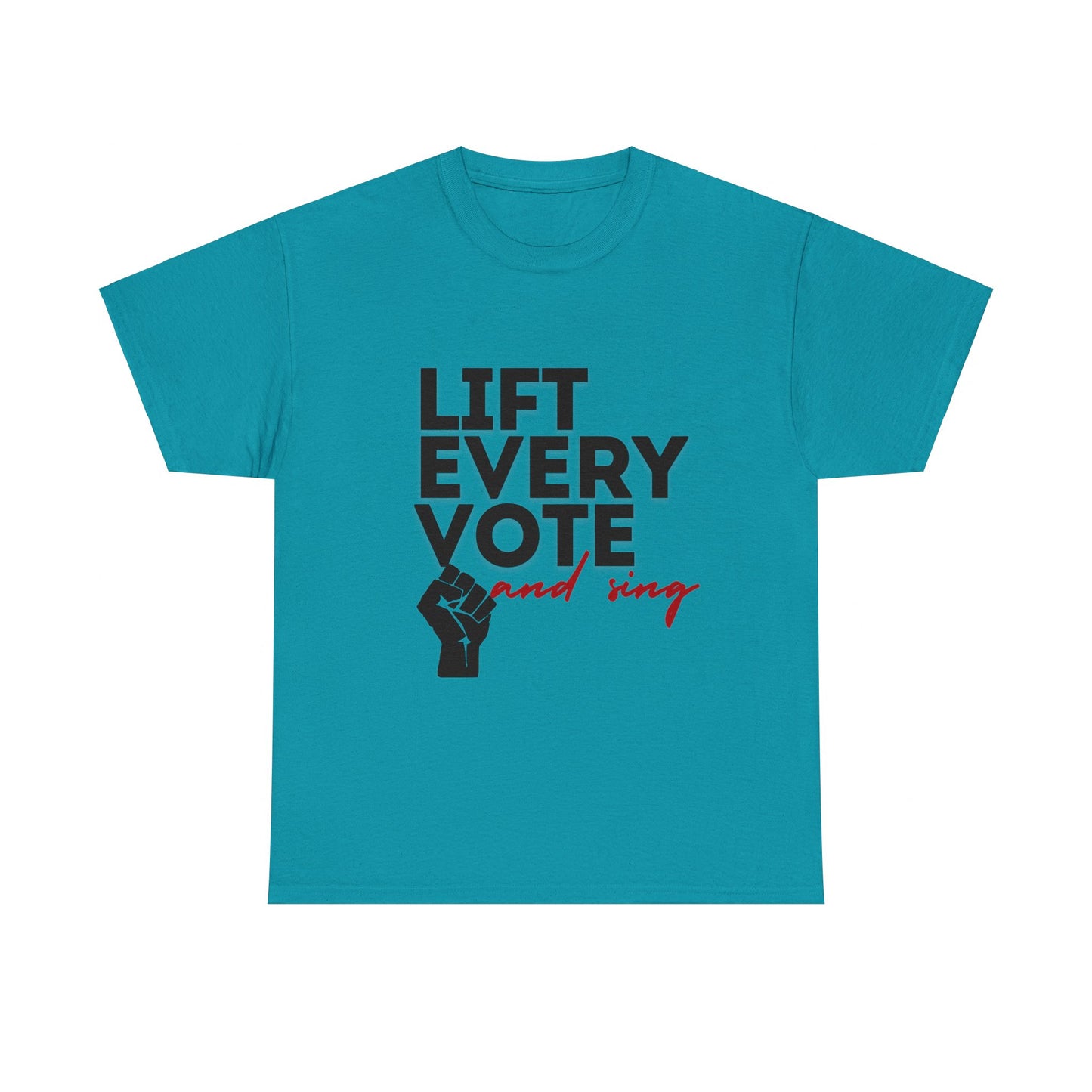 Lift Every Vote and Sing Black History TeeUnisex Heavy Cotton Tee