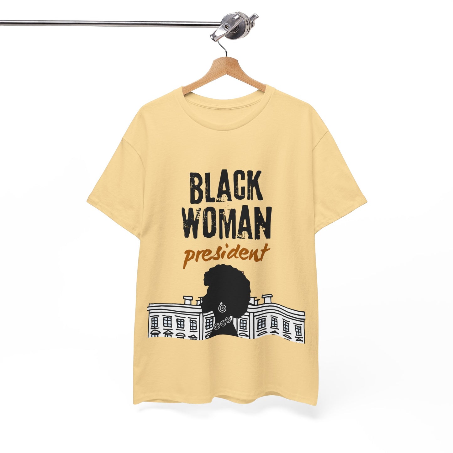 Black History Black Woman President Kamala 2024 Unisex Heavy Cotton Tee