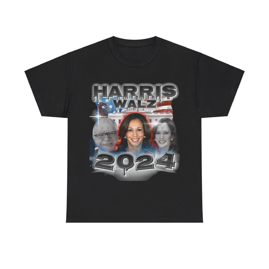 Classic Harris Walz 2024 Streetwear Design Unisex Heavy Cotton Tee