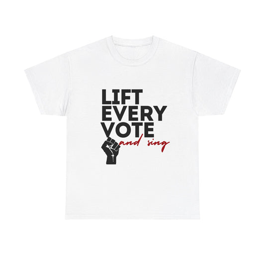 Lift Every Vote and Sing Black History TeeUnisex Heavy Cotton Tee