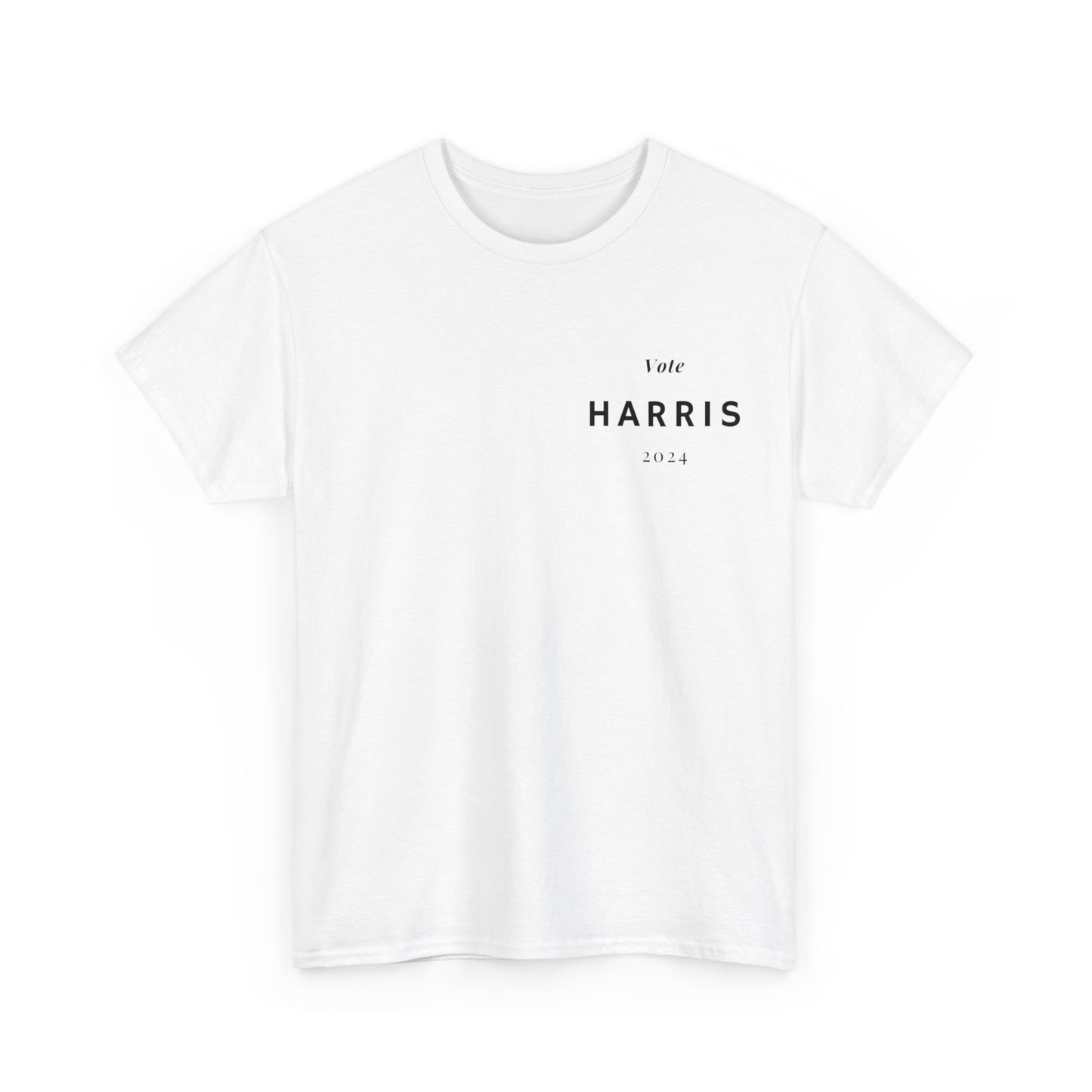 Vote Harris 2024 Modern Double Sided Unisex Heavy Cotton Tee