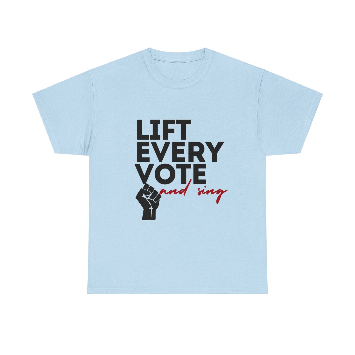 Lift Every Vote and Sing Black History TeeUnisex Heavy Cotton Tee