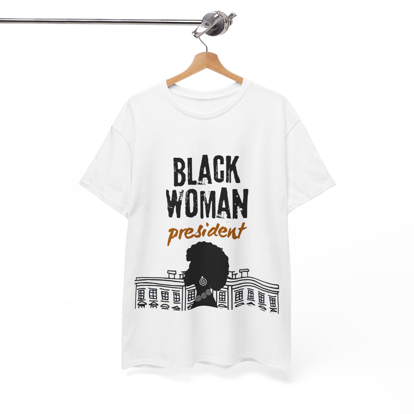 Black History Black Woman President Kamala 2024 Unisex Heavy Cotton Tee