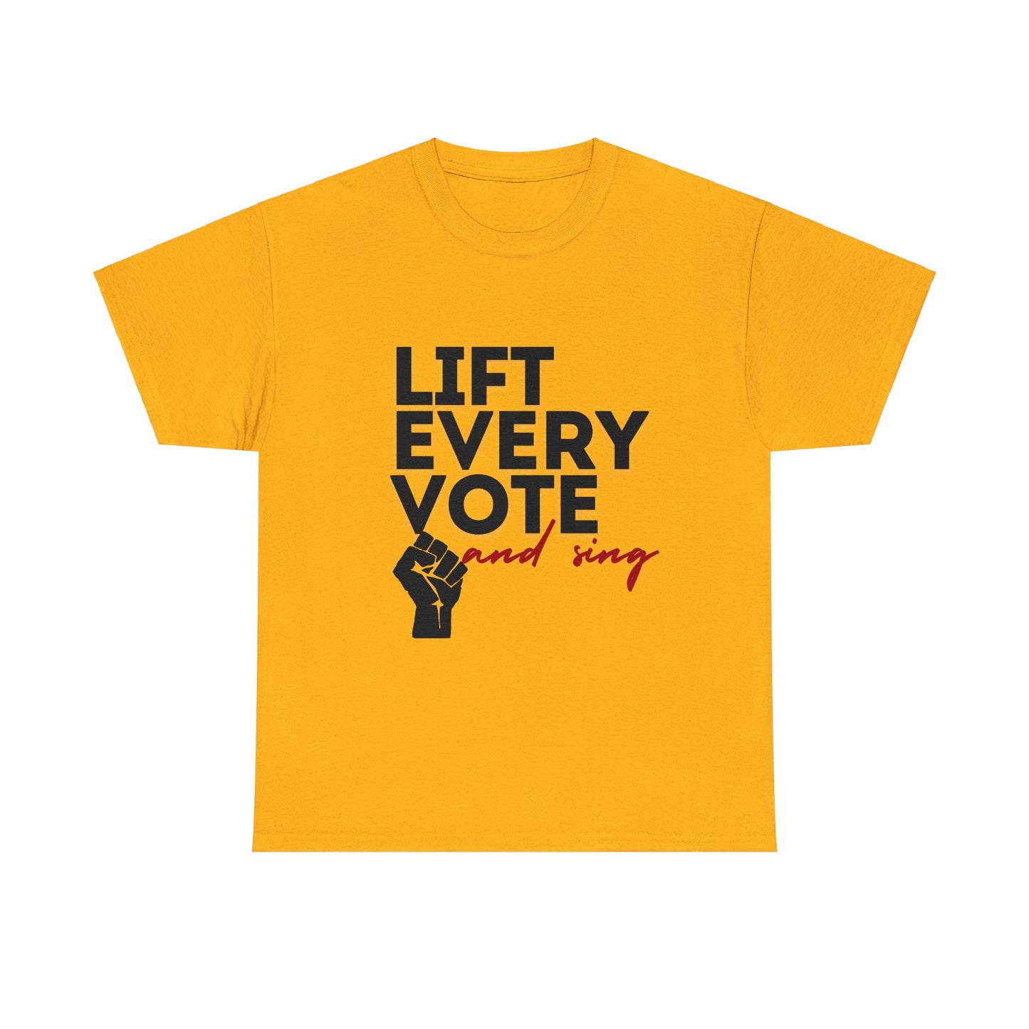 Lift Every Vote and Sing Black History TeeUnisex Heavy Cotton Tee