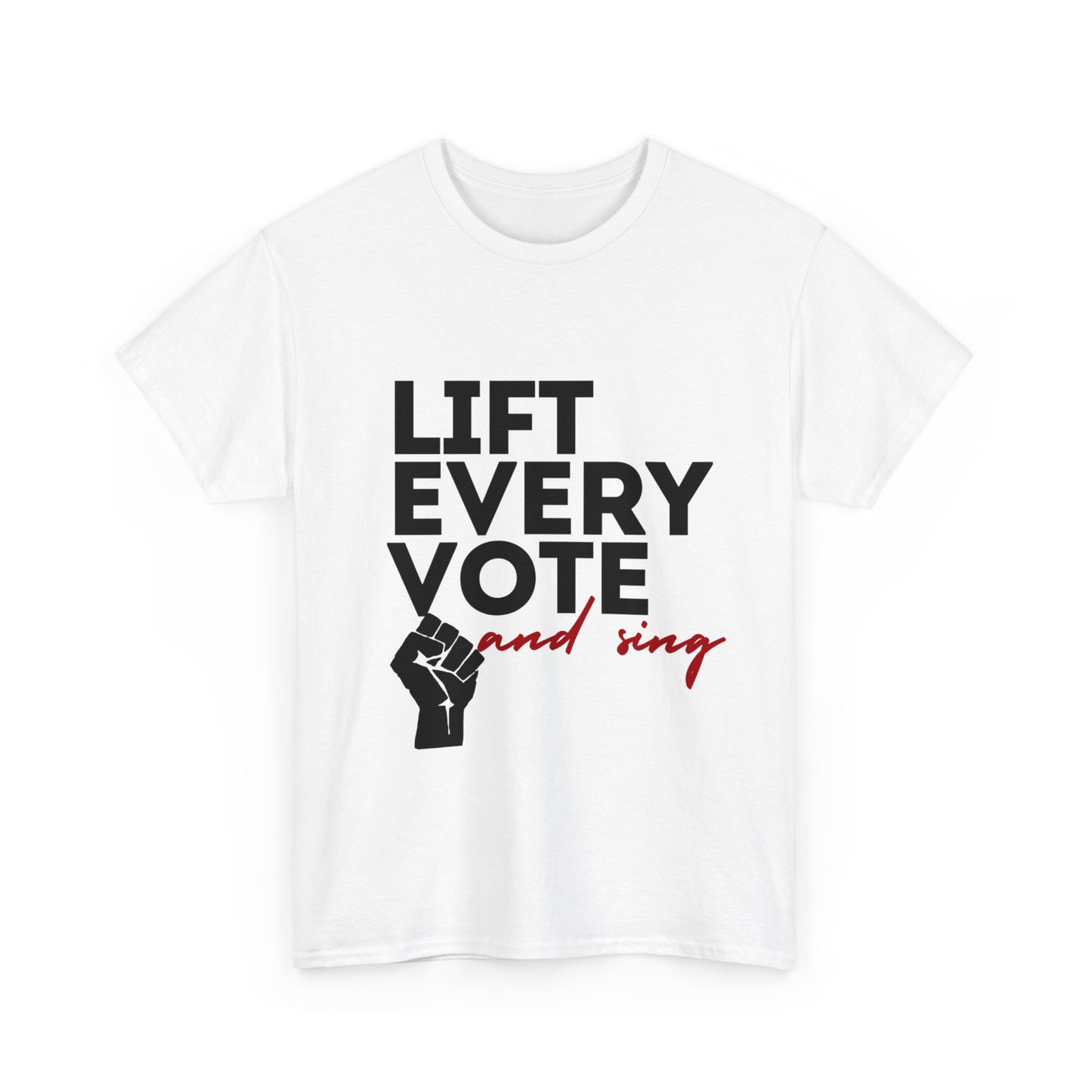 Lift Every Vote and Sing Black History TeeUnisex Heavy Cotton Tee